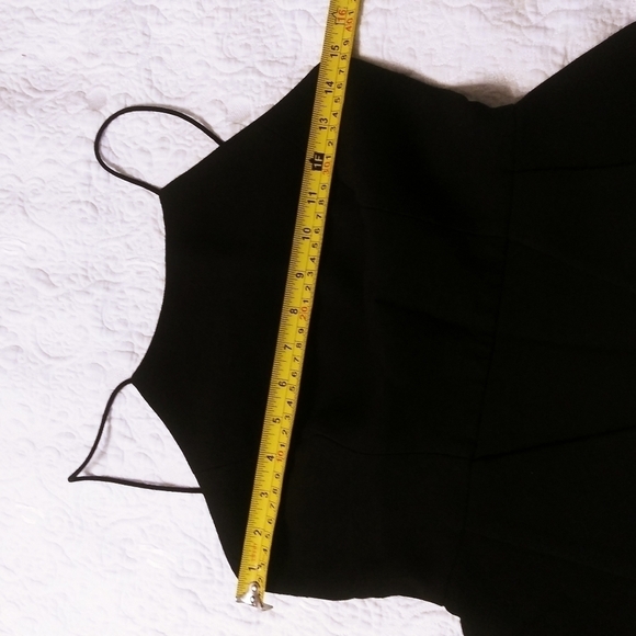 C/Meo Collective peplum‎ top black spaghetti straps classic dress up or down - Picture 4 of 8